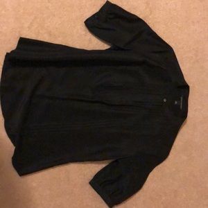 Banana Republic black silk top